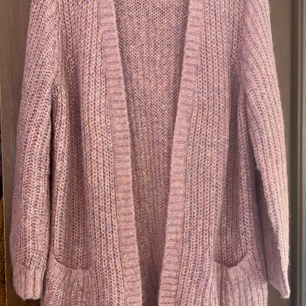 Torrid Mauve Open-Front Cardigan